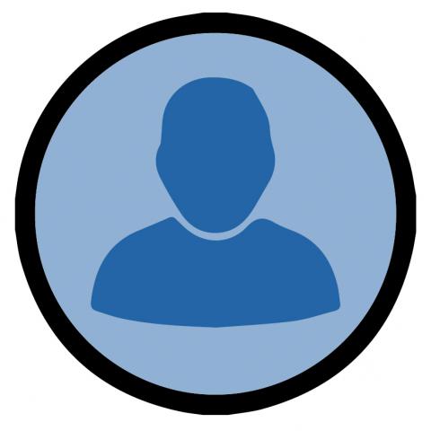 Silhouetted image of a man